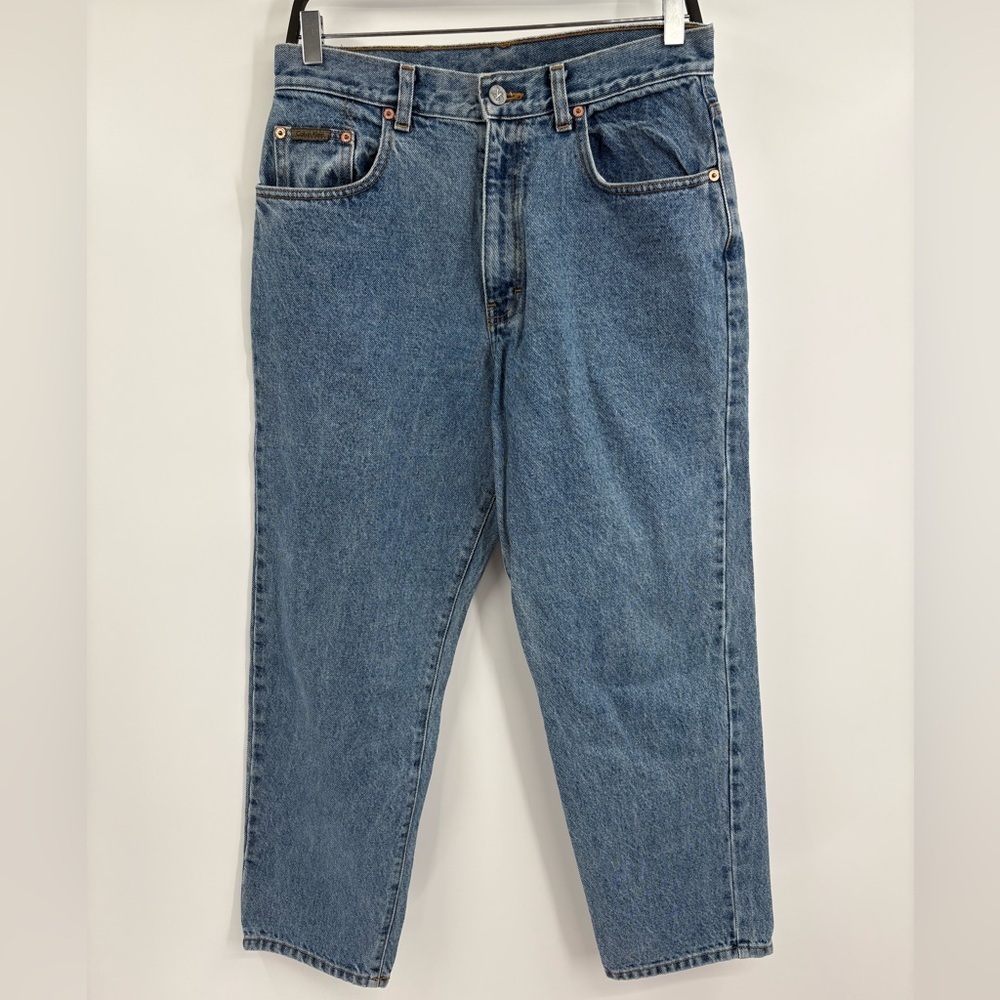Calvin Klein Women’s Retro Vintage Y2K 90s Straight Blue Denim Jeans Size 31
